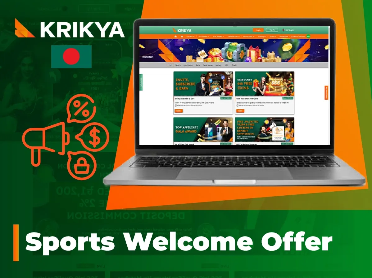 Place your first bet easily on Krikya